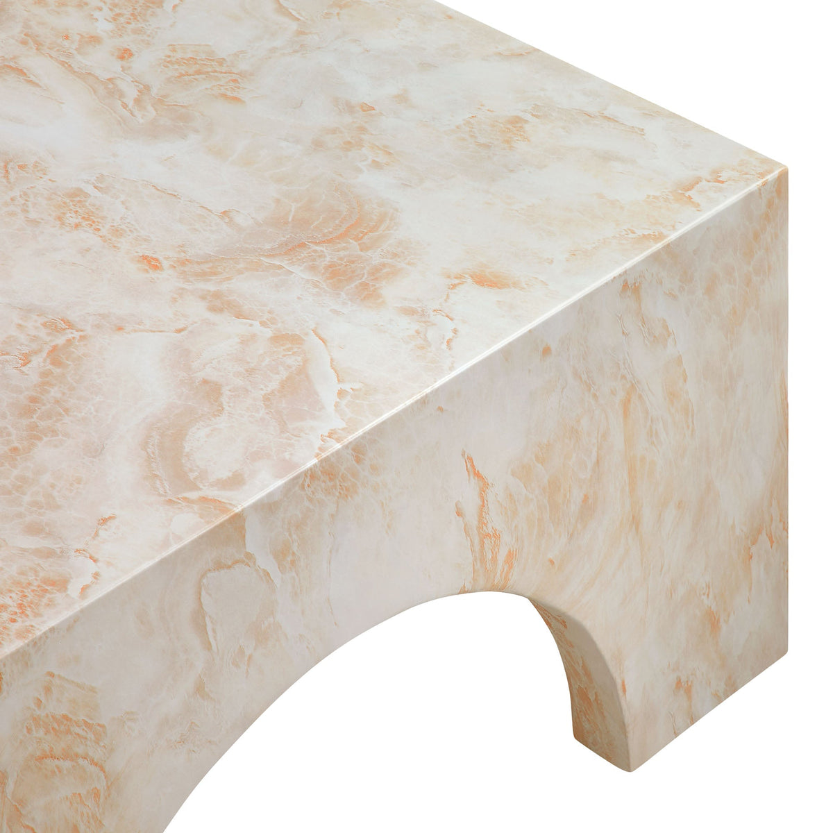Valen Indoor - Outdoor Patio Arched Concrete Coffee Table by Modway, photo 8 of 14