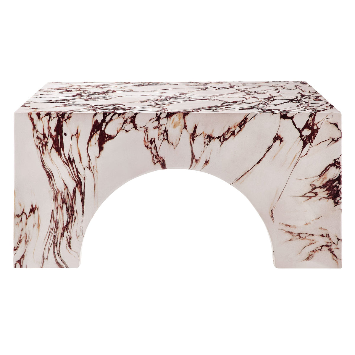 Valen Indoor - Outdoor Patio Arched Concrete Coffee Table by Modway, photo 5 of 14