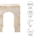 Valen Square Indoor-Outdoor Patio Arched Concrete Side Table by Modway by HouseOfZazla