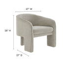 Greer Boucle Fabric Upholstered Accent Armchair by Modway by HouseOfZazla