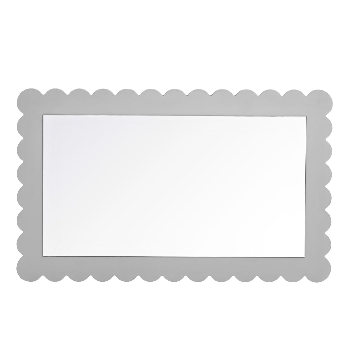 Emmeline Scalloped Rectangle Wall Mirror by Modway, photo 4 of 21