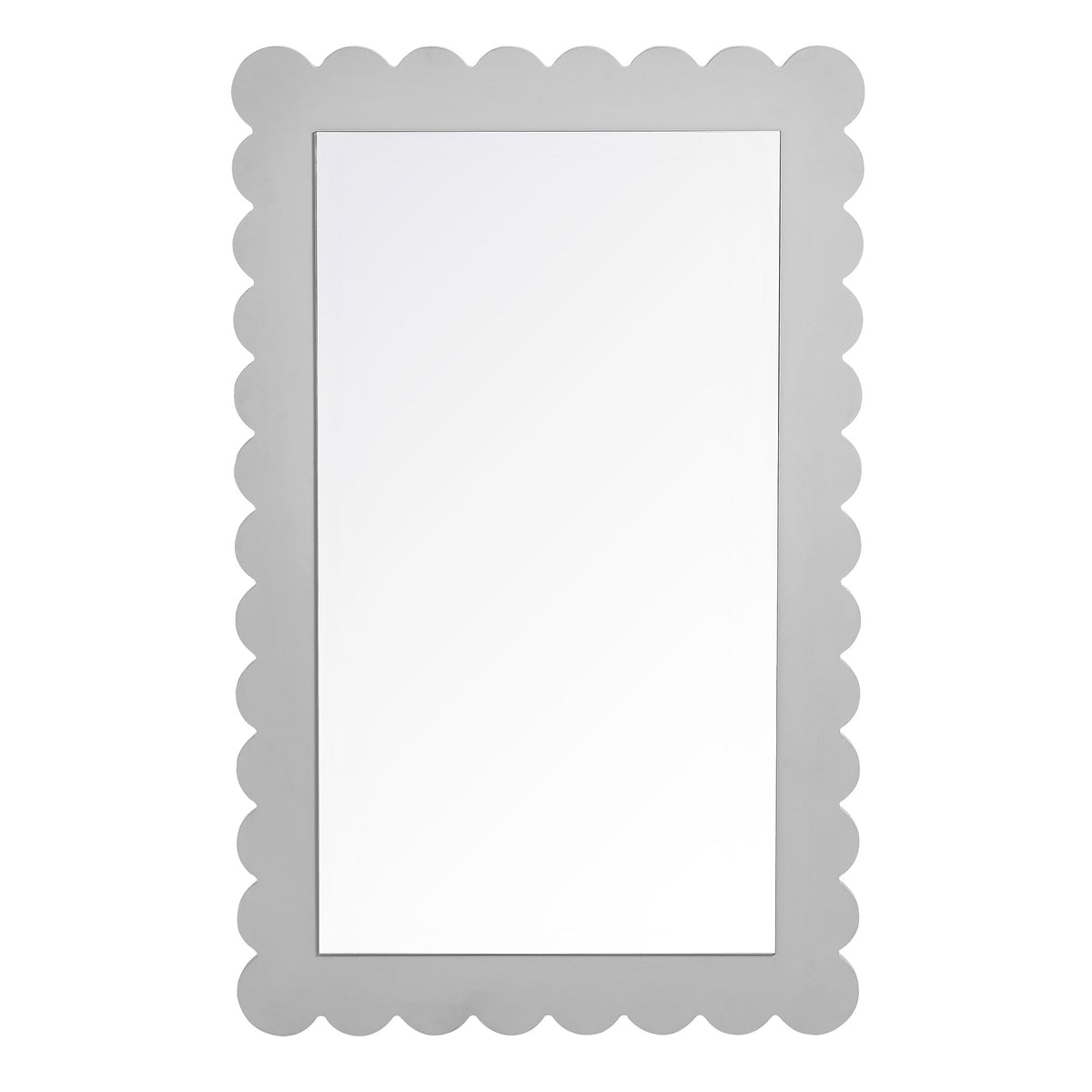 Emmeline Scalloped Rectangle Wall Mirror by Modway, photo 5 of 21