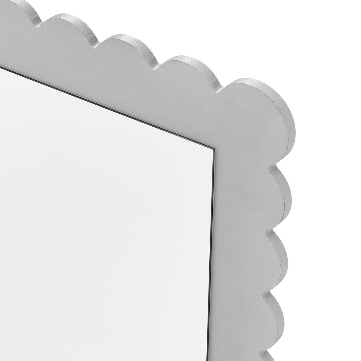 Emmeline Scalloped Rectangle Wall Mirror by Modway, photo 6 of 21