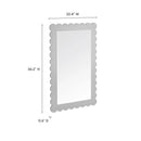 Emmeline Scalloped Rectangle Wall Mirror by Modway by HouseOfZazla