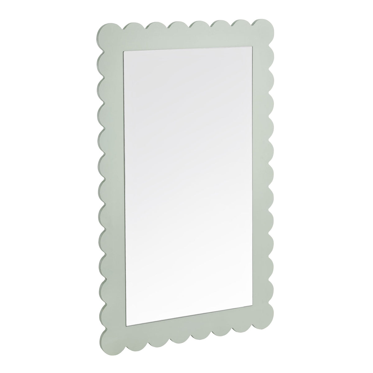 Emmeline Scalloped Rectangle Wall Mirror by Modway, photo 20 of 21