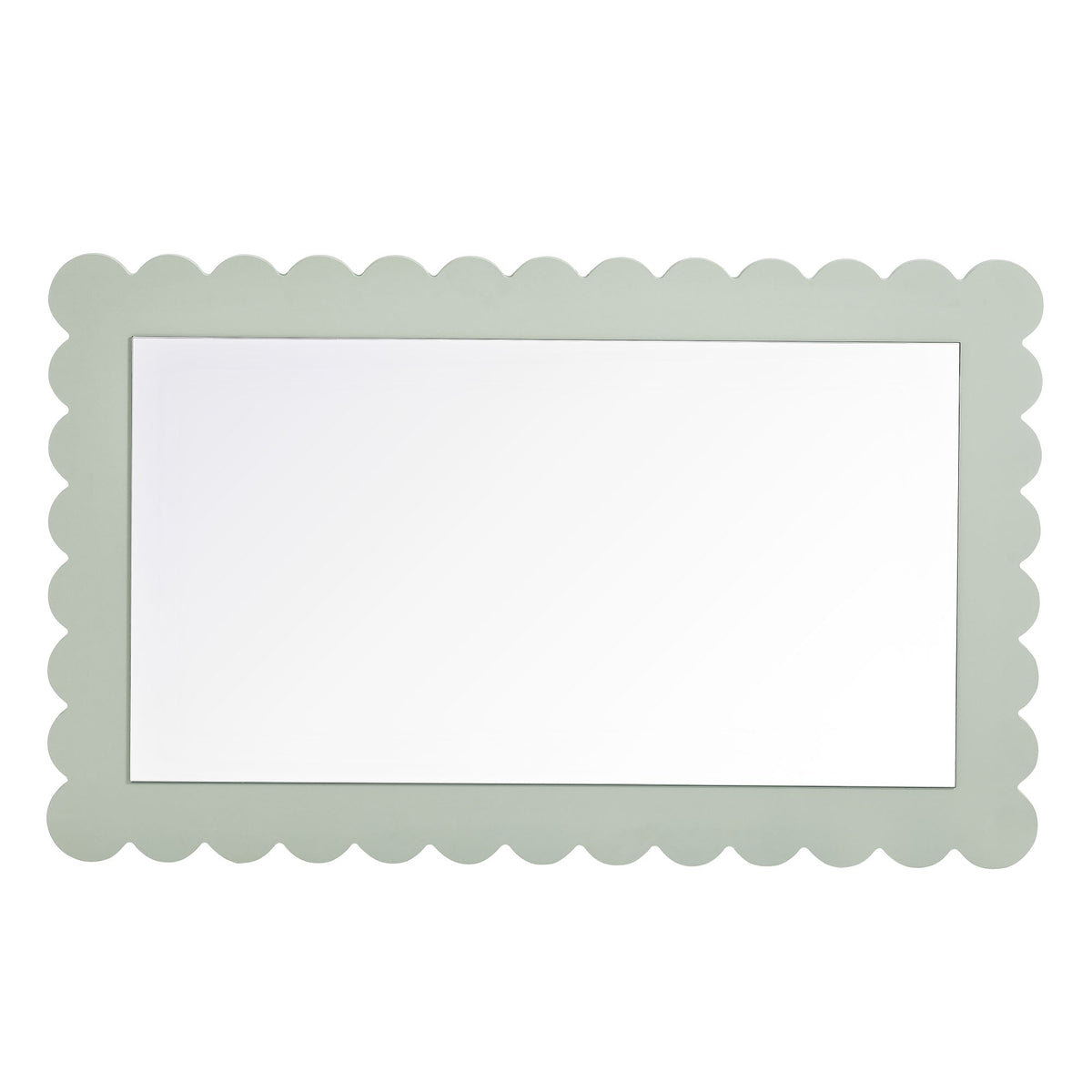 Emmeline Scalloped Rectangle Wall Mirror by Modway, photo 14 of 21