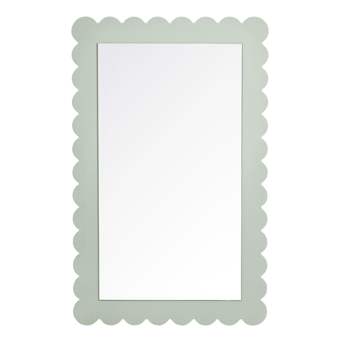 Emmeline Scalloped Rectangle Wall Mirror by Modway, photo 12 of 21