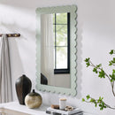 Emmeline Scalloped Rectangle Wall Mirror by Modway by HouseOfZazla