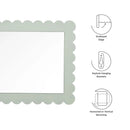 Emmeline Scalloped Rectangle Wall Mirror by Modway by HouseOfZazla