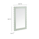 Emmeline Scalloped Rectangle Wall Mirror by Modway by HouseOfZazla