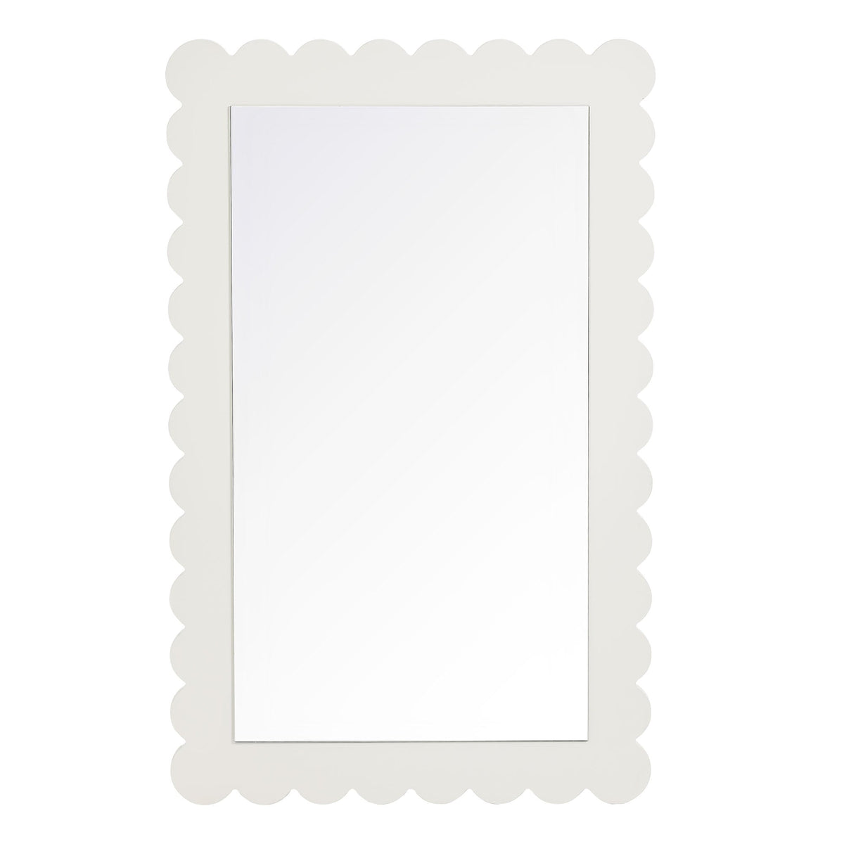 Emmeline Scalloped Rectangle Wall Mirror by Modway, photo 13 of 21