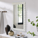 Emmeline Scalloped Rectangle Wall Mirror by Modway by HouseOfZazla