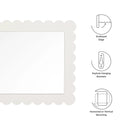 Emmeline Scalloped Rectangle Wall Mirror by Modway by HouseOfZazla