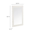 Emmeline Scalloped Rectangle Wall Mirror by Modway by HouseOfZazla
