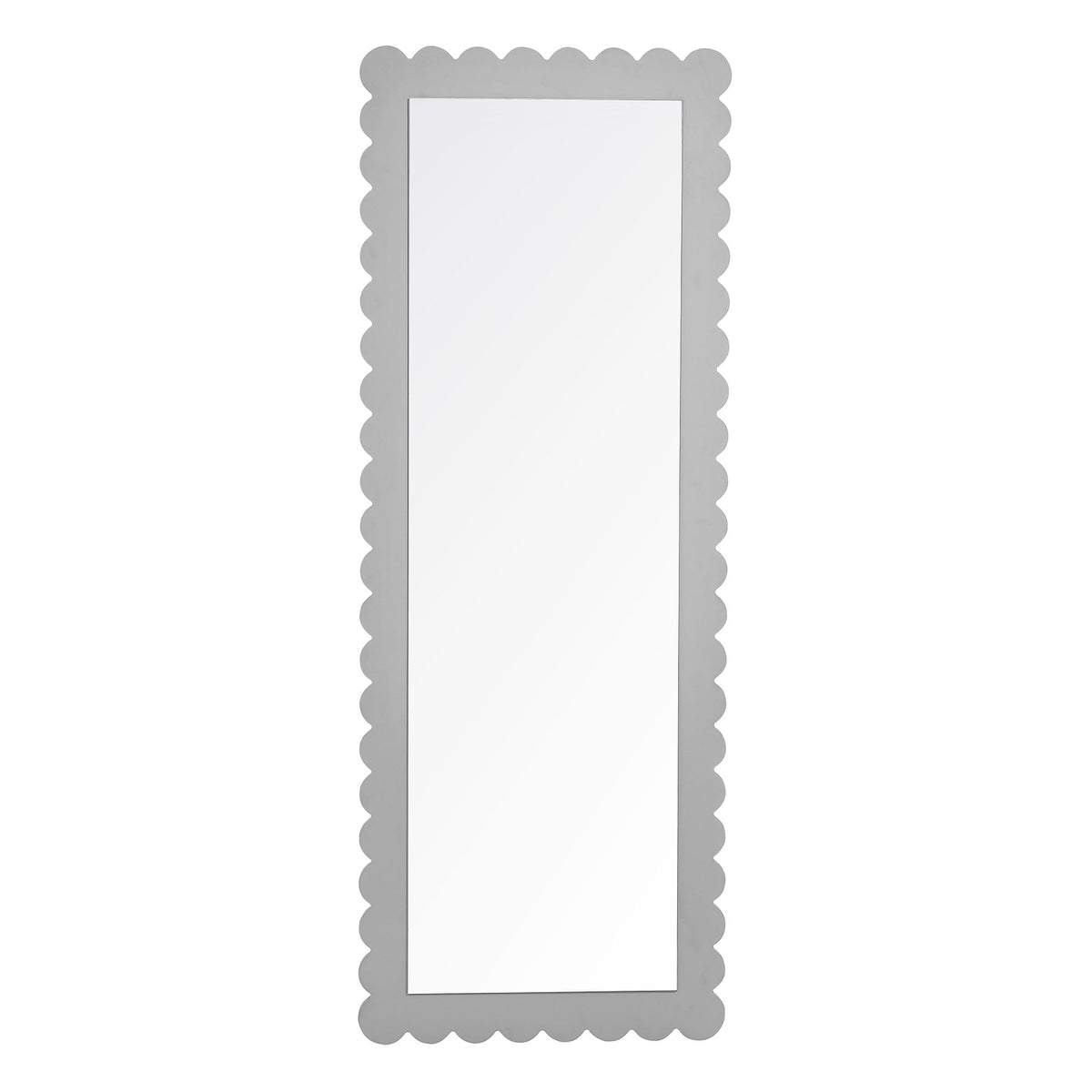 Emmeline Scalloped Rectangle Floor Mirror by Modway, photo 4 of 21