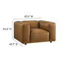 Auren Upholstered Vegan Leather Modular Armchair by Modway by HouseOfZazla