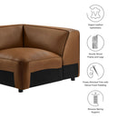 Auren Upholstered Vegan Leather Modular Corner Chair by Modway by HouseOfZazla