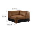 Auren Upholstered Vegan Leather Modular Corner Chair by Modway by HouseOfZazla