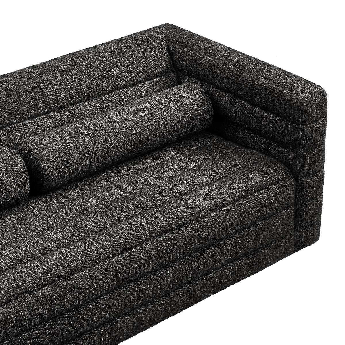 Relle Channel Tufted Boucle Upholstered Sofa by Modway, photo 7 of 14