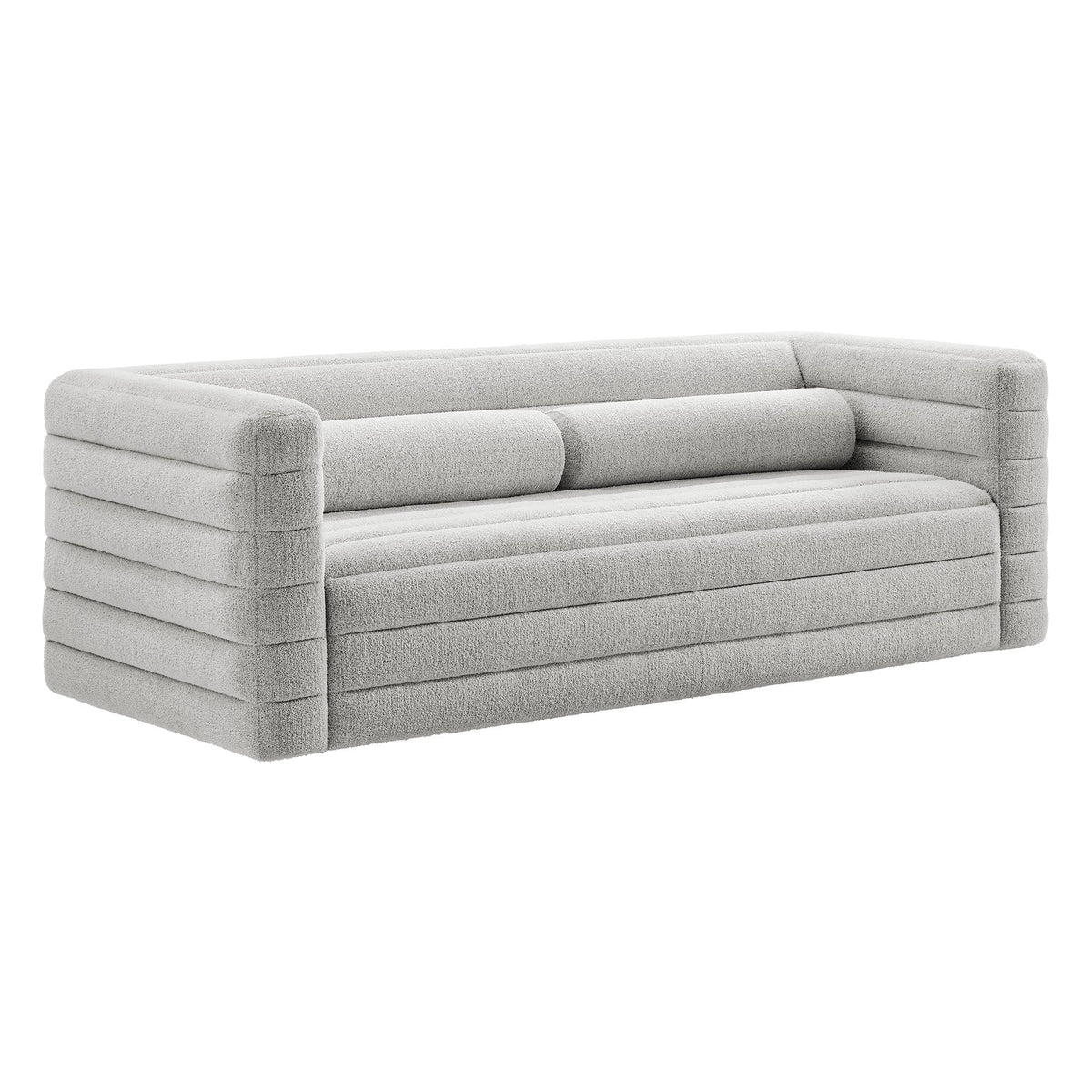 Relle Channel Tufted Boucle Upholstered Sofa by Modway, photo 14 of 14
