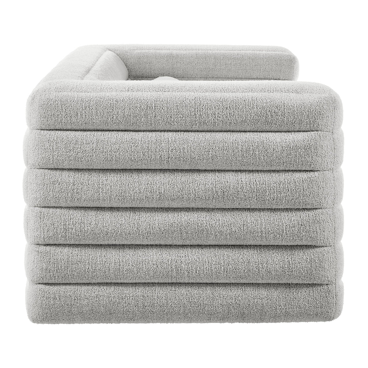 Relle Channel Tufted Boucle Upholstered Sofa by Modway, photo 11 of 14