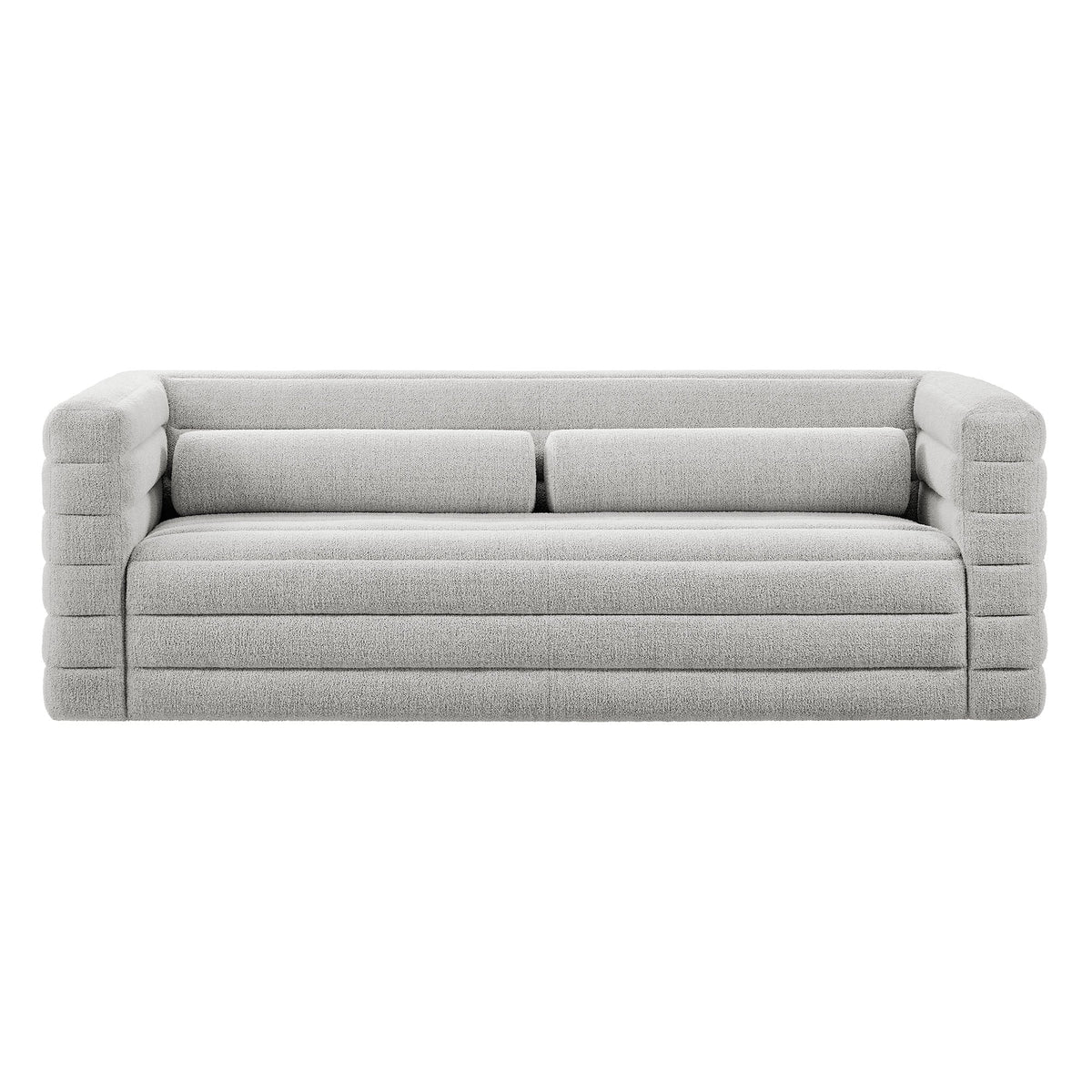 Relle Channel Tufted Boucle Upholstered Sofa by Modway, photo 9 of 14