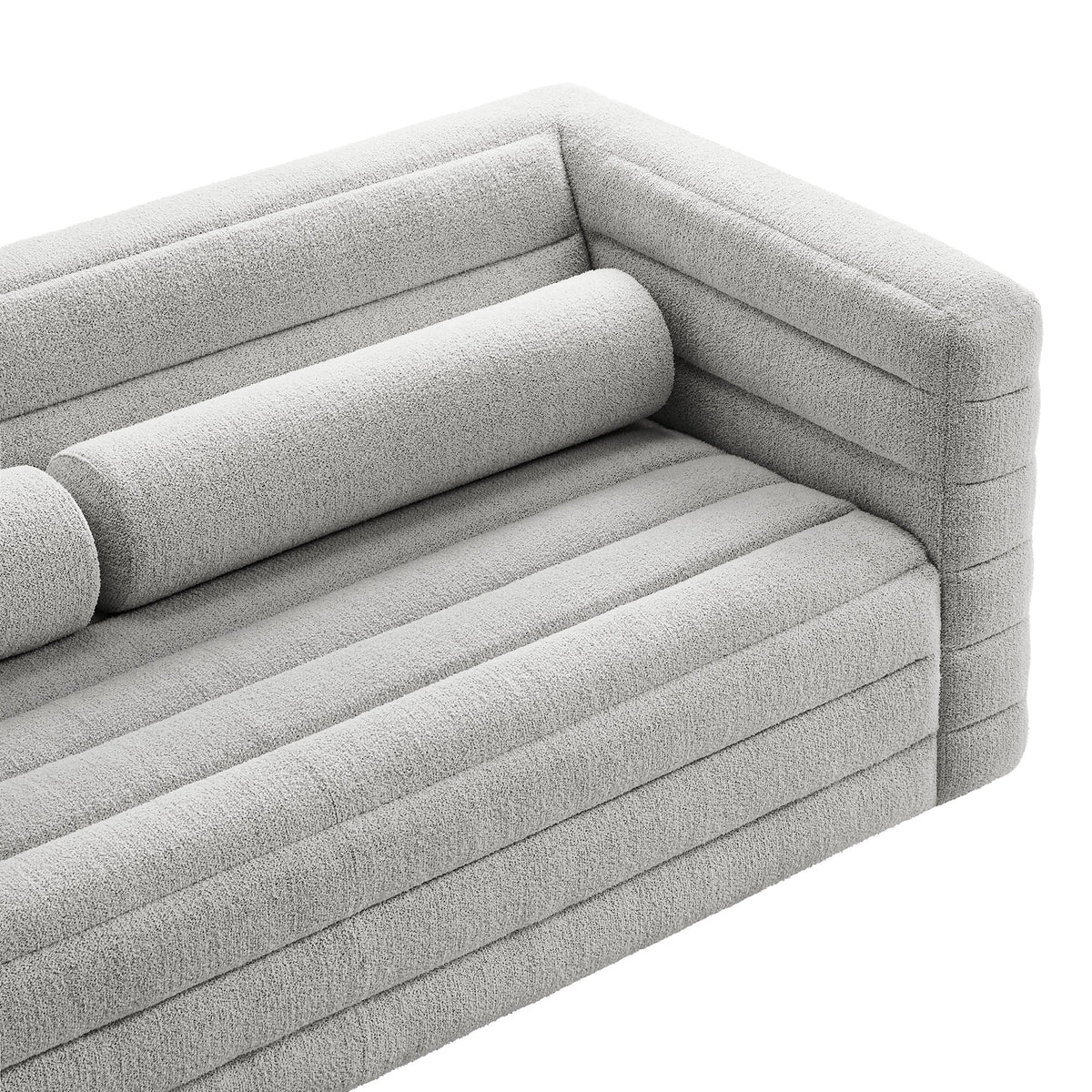Relle Channel Tufted Boucle Upholstered Sofa by Modway, photo 8 of 14