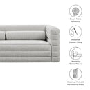 Relle Channel Tufted Boucle Upholstered Sofa by Modway by HouseOfZazla