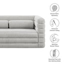 Relle Channel Tufted Boucle Upholstered Loveseat by Modway by HouseOfZazla