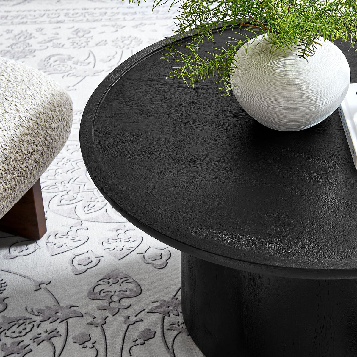 Holloway 30" Round Mango Wood Coffee Table by Modway, photo 7 of 14