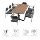 Aeris 9-Piece Outdoor Patio Aluminum Dining Set by Modway by HouseOfZazla