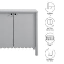 Emmeline 35" 2-Door Scalloped Sideboard Cabinet by Modway by HouseOfZazla