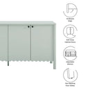 Emmeline 66" 4-Door Scalloped Sideboard Cabinet by Modway by HouseOfZazla