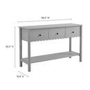 Emmeline 3-Drawer Scalloped Console Table by Modway by HouseOfZazla