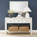 Emmeline 3-Drawer Scalloped Console Table by Modway by HouseOfZazla