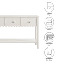 Emmeline 3-Drawer Scalloped Console Table by Modway by HouseOfZazla