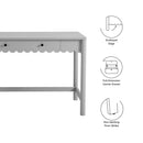 Emmeline 1-Drawer Scallop Writing Desk by Modway by HouseOfZazla