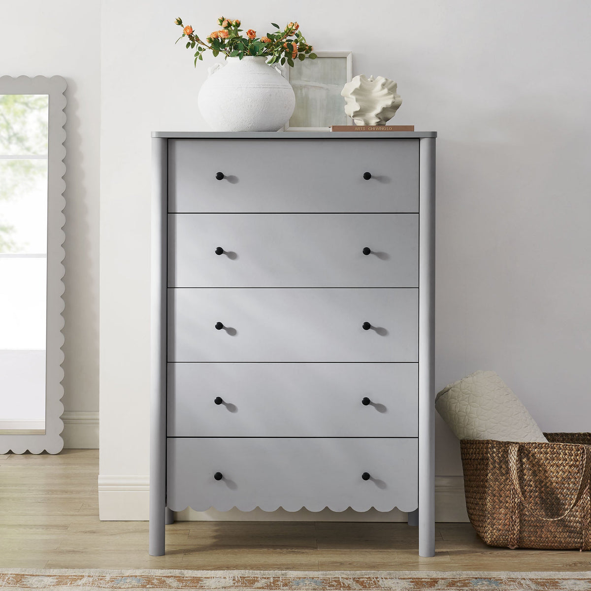 Emmeline Scalloped 5-Drawer Chest by Modway, photo 8 of 21