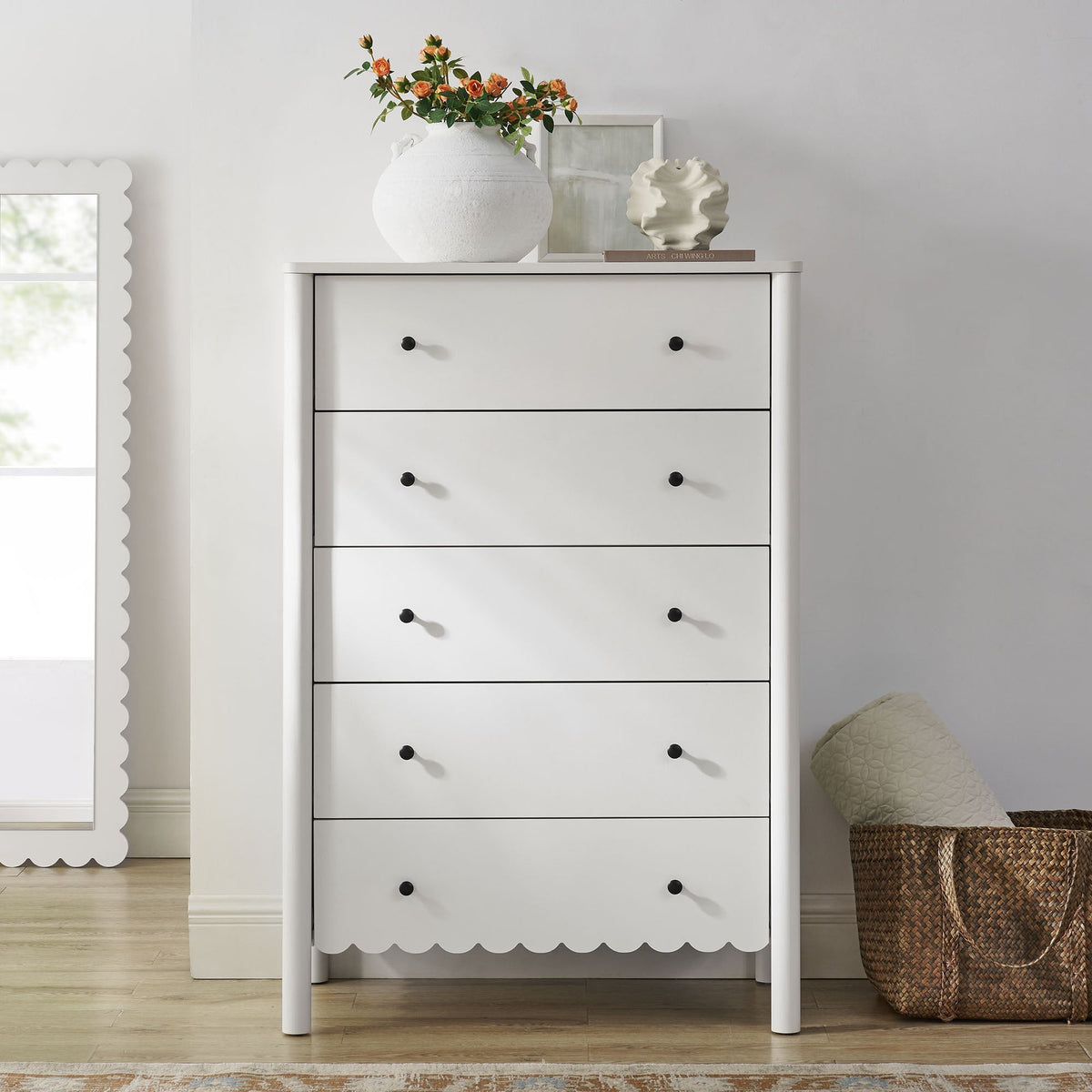 Emmeline Scalloped 5-Drawer Chest by Modway, photo 7 of 21