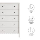 Emmeline Scalloped 5-Drawer Chest by Modway by HouseOfZazla