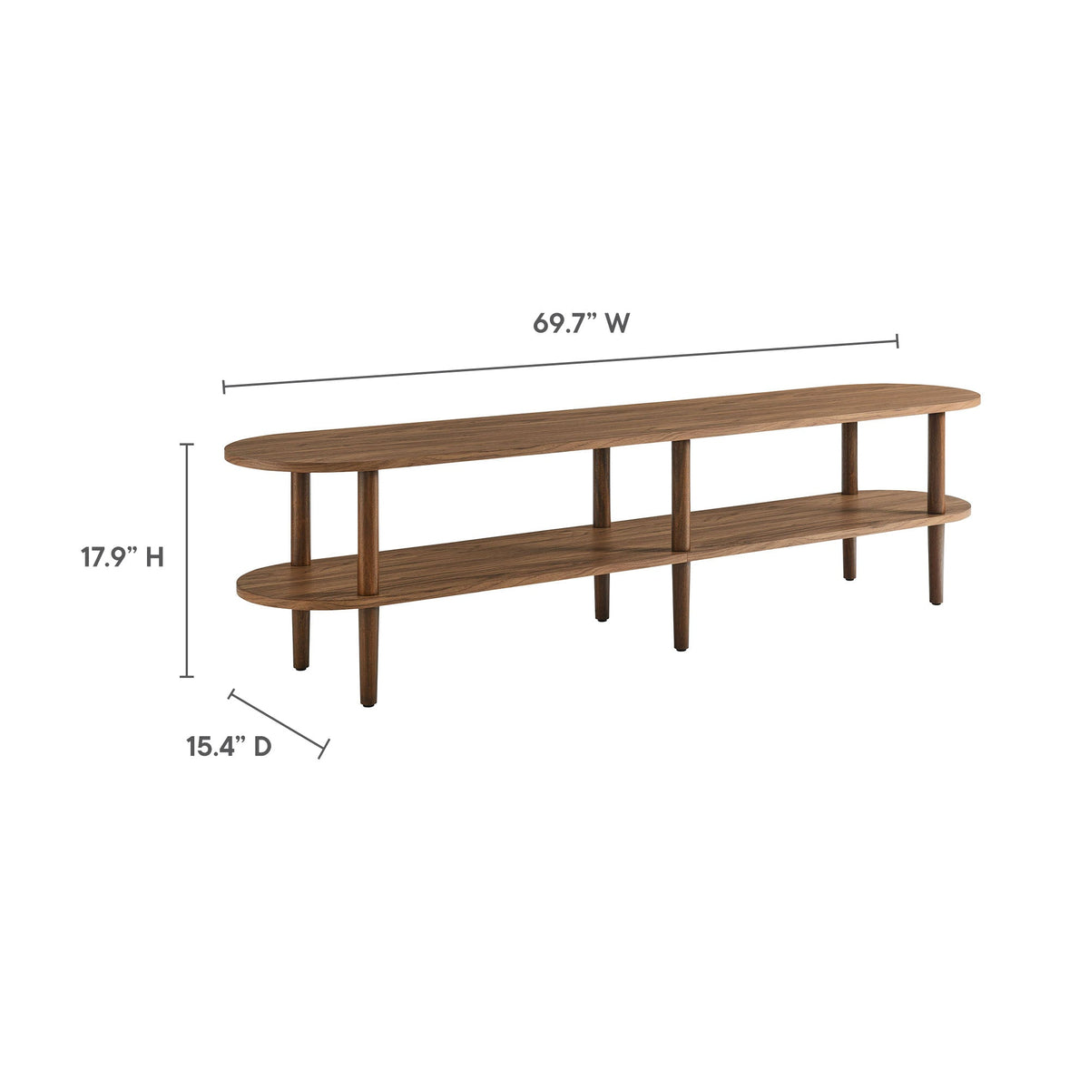 Torus Oval Wood TV Stand by Modway, photo 3 of 14