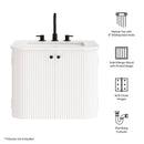 Zia 24" Wall-Mount Bathroom Vanity with Marble Sink by Modway by HouseOfZazla