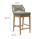 Wellspring 3-Piece Outdoor Patio Teak Wood Bar Set by Modway by HouseOfZazla