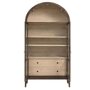 Nolan 1-Piece Wood Storage Cabinet with Arched Glass Doors by HouseOfZazla