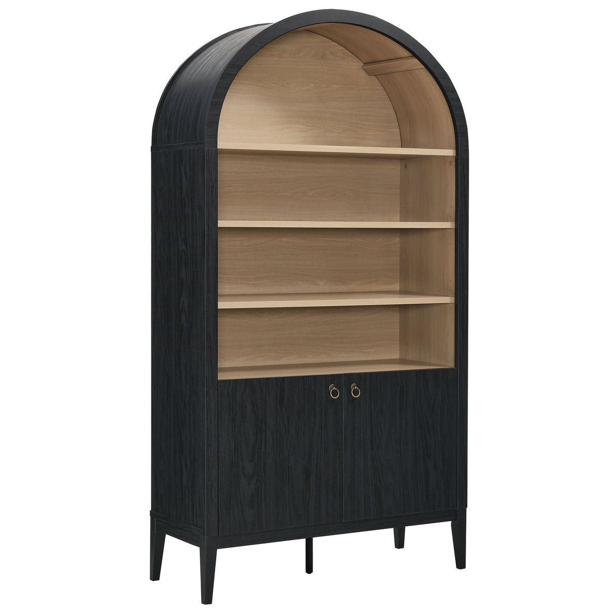 Nolan 74" Tall Wide Arched Storage Display Cabinet Bookshelf by Modway, photo 28 of 28