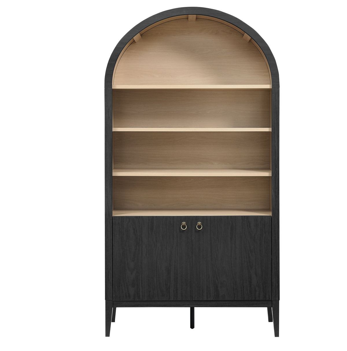 Nolan 74" Tall Wide Arched Storage Display Cabinet Bookshelf by Modway, photo 16 of 28