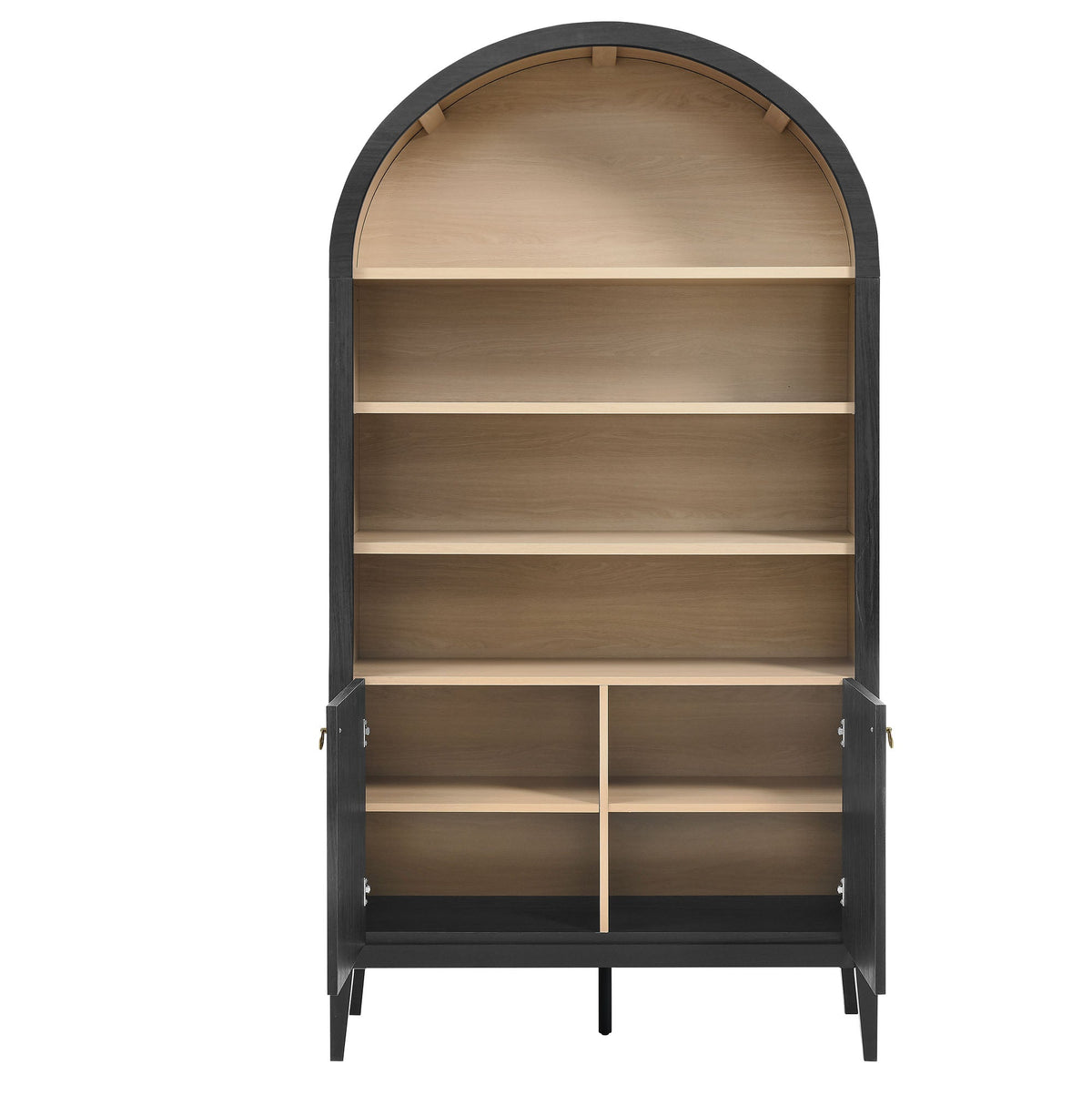 Nolan 74" Tall Wide Arched Storage Display Cabinet Bookshelf by Modway, photo 13 of 28