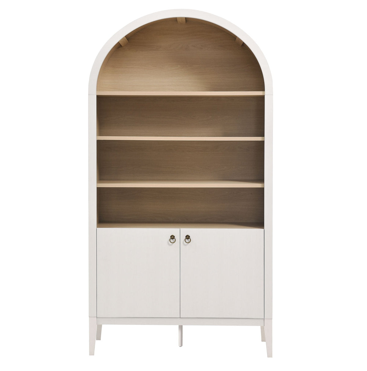 Nolan 74" Tall Wide Arched Storage Display Cabinet Bookshelf by Modway, photo 5 of 28