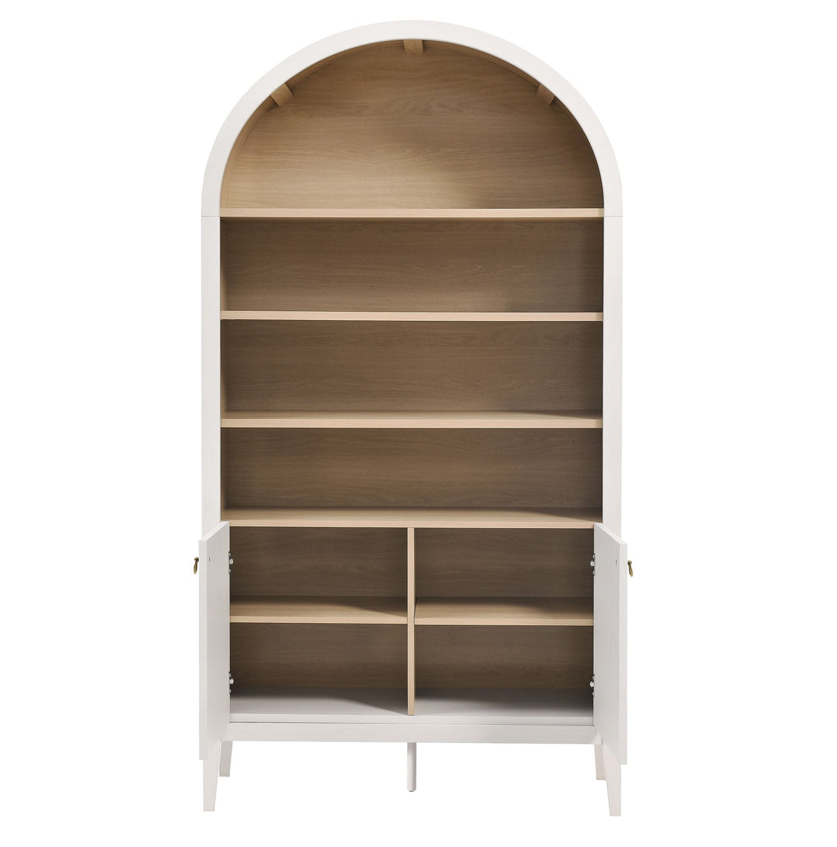 Nolan 74" Tall Wide Arched Storage Display Cabinet Bookshelf by Modway, photo 6 of 28