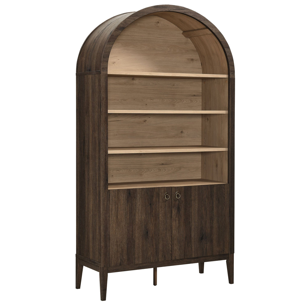 Nolan 74" Tall Wide Arched Storage Display Cabinet Bookshelf by Modway, photo 27 of 28